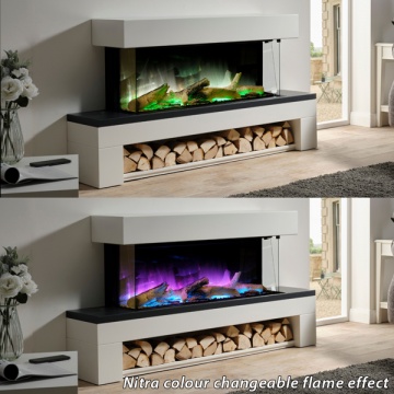 Flamerite Lola 1000 Floor Standing Electric Fireplace Suite